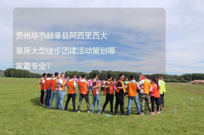 贵州毕节赫章县阿西里西大草原大型徒步团建活动策划哪家最专业？