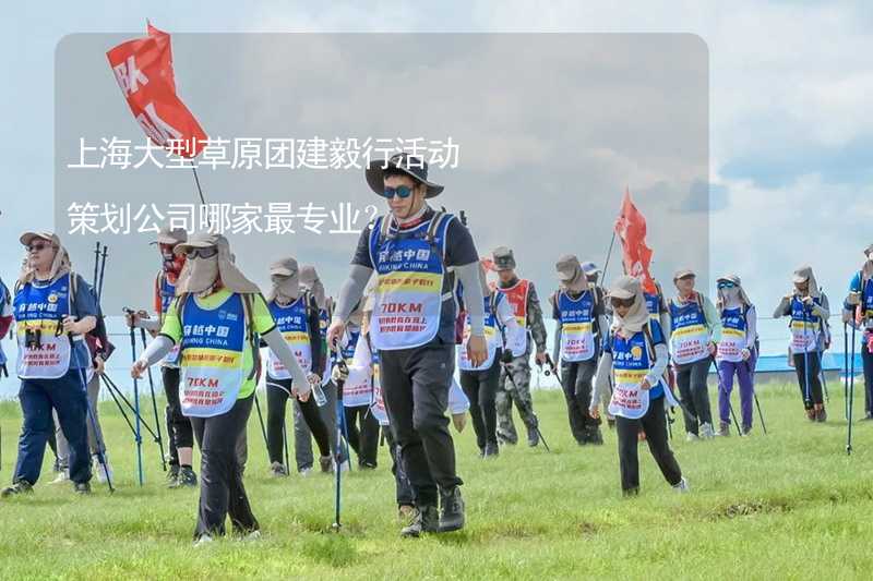 上海大型草原团建毅行活动策划公司哪家最专业？