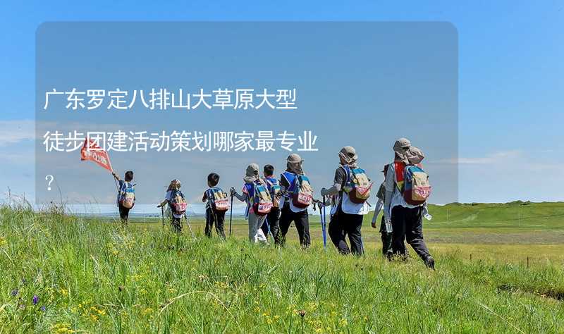 广东罗定八排山大草原大型徒步团建活动策划哪家最专业？