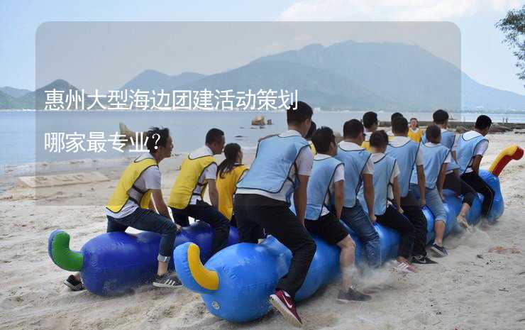 惠州大型海边团建活动策划哪家最专业？