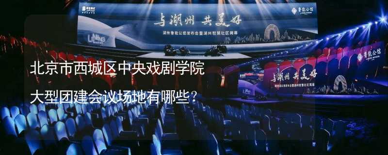 北京市西城区中央戏剧学院大型团建会议场地有哪些？