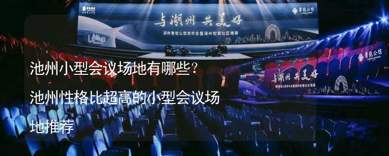 池州小型会议场地有哪些？池州性格比超高的小型会议场地推荐_1