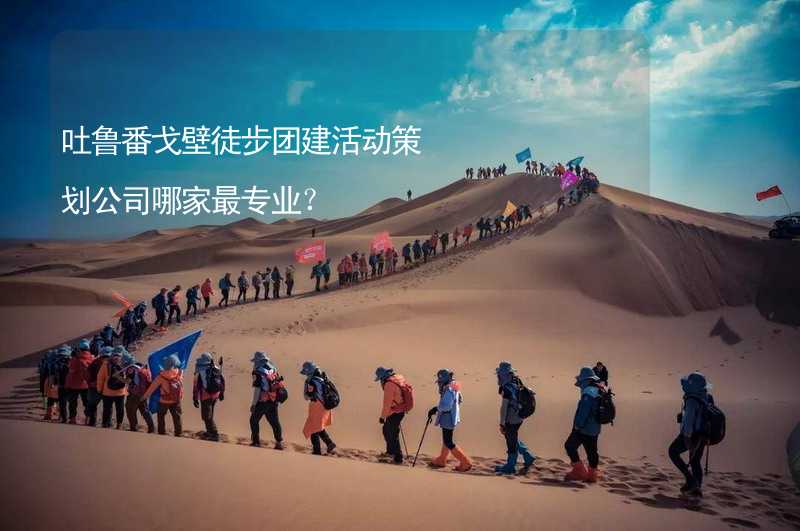 吐鲁番戈壁徒步团建活动策划公司哪家最专业？