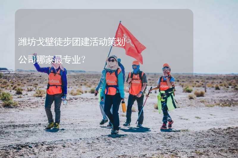 潍坊戈壁徒步团建活动策划公司哪家最专业？
