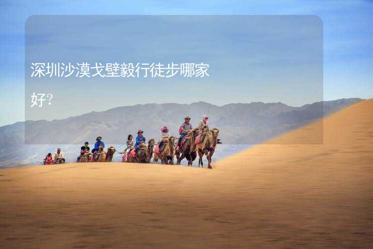 深圳沙漠戈壁毅行徒步哪家好？