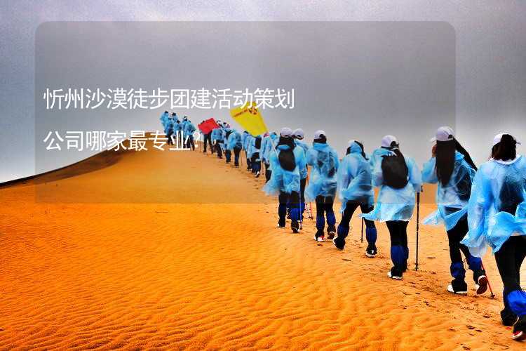 忻州沙漠徒步团建活动策划公司哪家最专业？_2