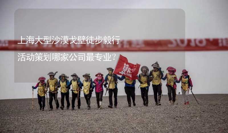 上海大型沙漠戈壁徒步毅行活动策划哪家公司最专业？