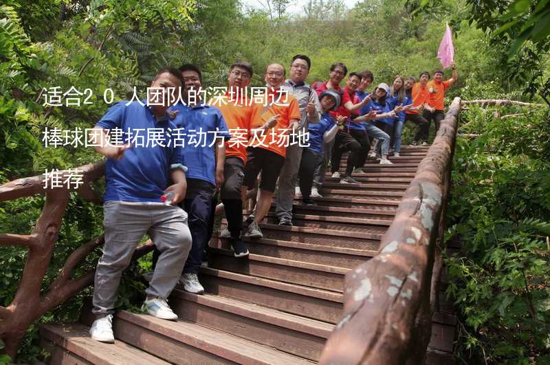 适合20人团队的深圳周边棒球团建拓展活动方案及场地推荐