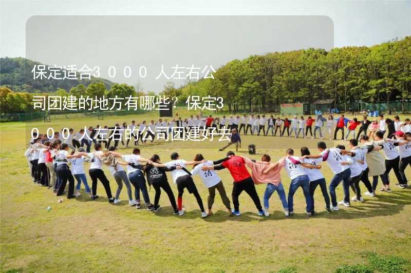 保定适合3000人左右公司团建的地方有哪些？保定3000人左右的公司团建好去处推荐_1