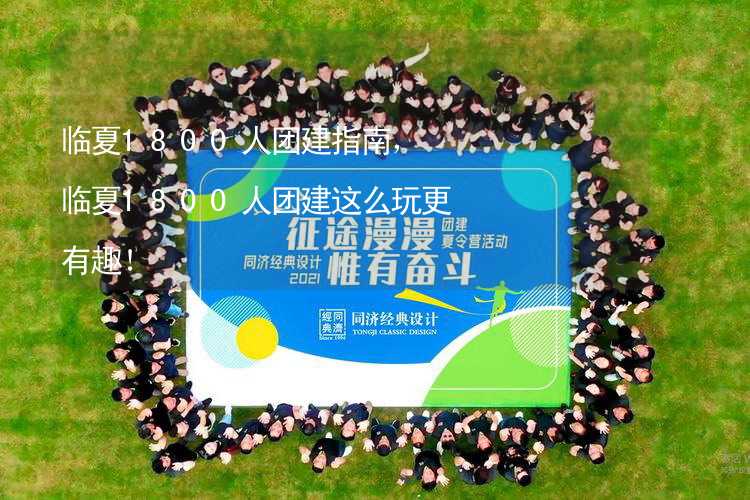 臨夏1800人團建指南，臨夏1800人團建這么玩更有趣！_1