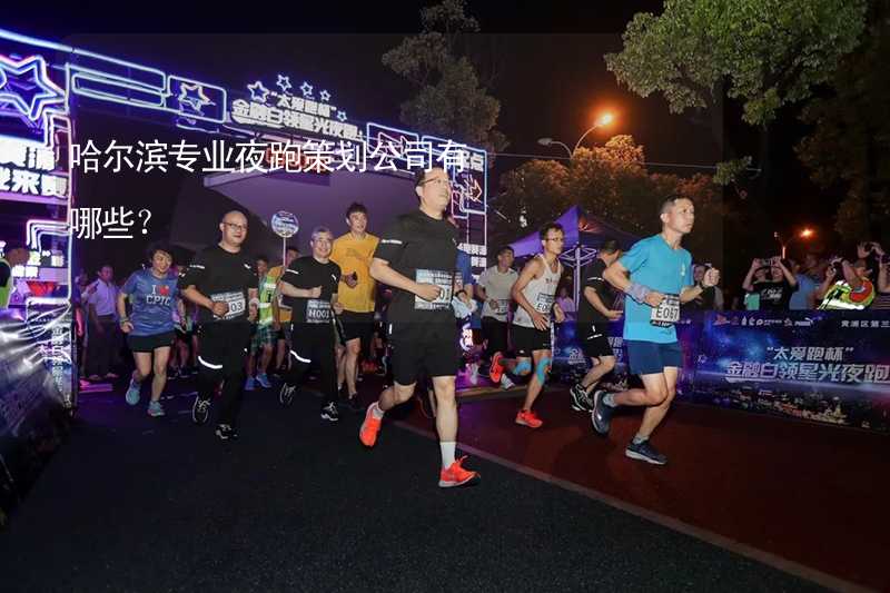 哈尔滨专业夜跑策划公司有哪些？