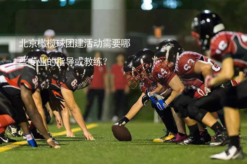 北京橄榄球团建活动需要哪些专业的指导或教练？_2