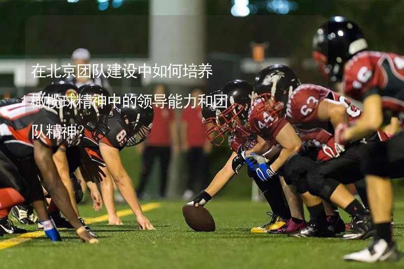 在北京团队建设中如何培养橄榄球精神中的领导能力和团队精神？_2