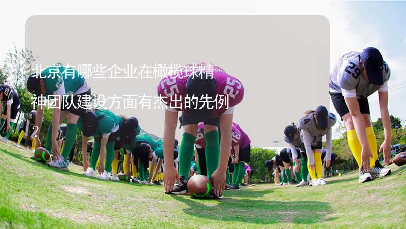 北京有哪些企业在橄榄球精神团队建设方面有杰出的先例？