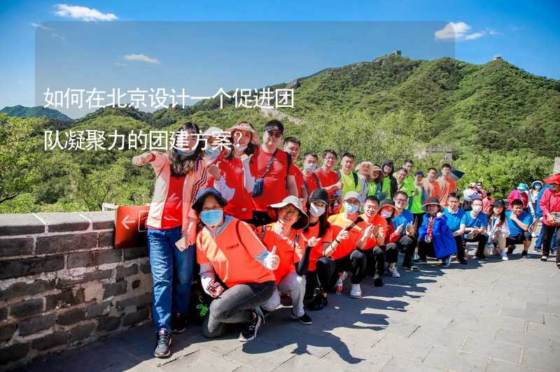 如何在北京设计一个促进团队凝聚力的团建方案？