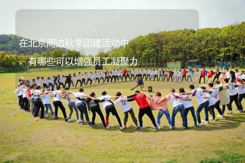 在北京周边秋季团建活动中，有哪些可以增强员工凝聚力？