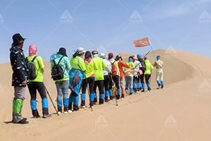 【库布齐沙漠三日】徒步挑战赛体验大漠荒凉 感受行走的力量
